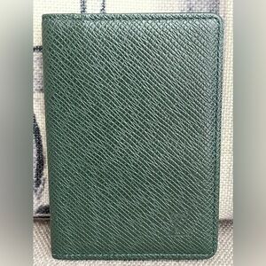 ⭐️COA⭐️ 🍃LOUIS VUITTON Green Epicea Taiga Pocket Organizer⭐️Card Case⭐️